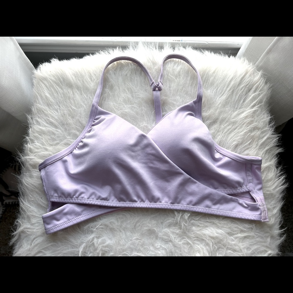 Lilac VS PINK workout or swim bathing suit top